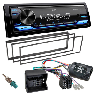 Autorádio CITROEN C3 2006-2009 JVC KD-X382BT Bluetooth s instalační sadou a ovládáním volantu