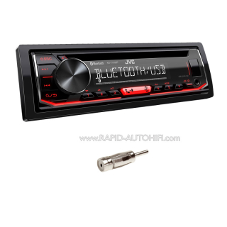 Autorádio PEUGEOT 206 2003-2009 JVC KD-T702BT Bluetooth s instalační sadou