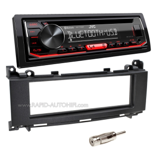 Autorádio MERCEDES B W245 2005-2011 JVC KD-T702BT Bluetooth s instalační sadou