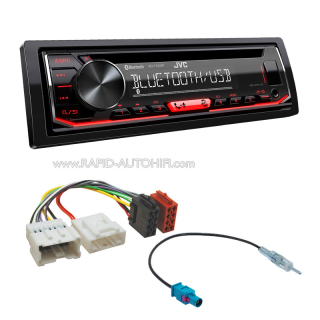 Autorádio DACIA Duster I. 2013-2017 JVC KD-T702BT Bluetooth s instalační sadou