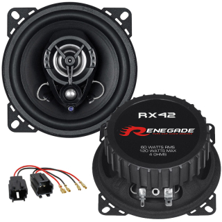 Reproduktory PEUGEOT 206 CC Renegade RX42 Zadní s redukcemi