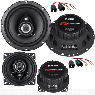 Reproduktory PEUGEOT 206 CC Renegade RX62 RX42 Přední+Zadní s redukcemi